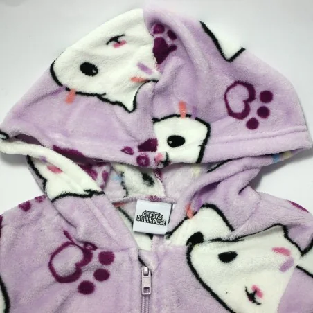 Παιδική Ολόσωμη Πιτζάμα Onesie Coral Fleece με Κουκούλα & Φερμουάρ για Κορίτσι Gabby's Dollhouse – Λιλά / Μωβ (XH20067 Purple) Παιδική Ολόσωμη Πιτζάμα Onesie Coral Fleece με Κουκούλα & Φερμουάρ για Κορίτσι Gabby's Dollhouse – Λιλά / Μωβ (XH20067 Purple)