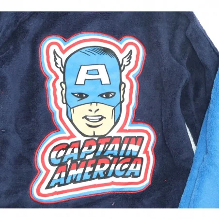 Παιδική Χειμερινή Πιτζάμα Coral Fleece για Αγόρι Marvel Avengers Captain America – Σκούρο Μπλε / Γαλάζιο (VH2051 navy)