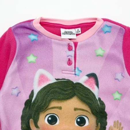 Παιδική Χειμερινή Πιτζάμα Polar Fleece Σε Συσκευασία Δώρου για Κορίτσι Gabby's Dollhouse – Φούξια (XH20066 Fushia)