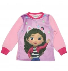 Παιδική Χειμερινή Πιτζάμα Polar Fleece Σε Συσκευασία Δώρου για Κορίτσι Gabby's Dollhouse – Ανοιχτό Ροζ (XH20066 Pink) - Χειμω...