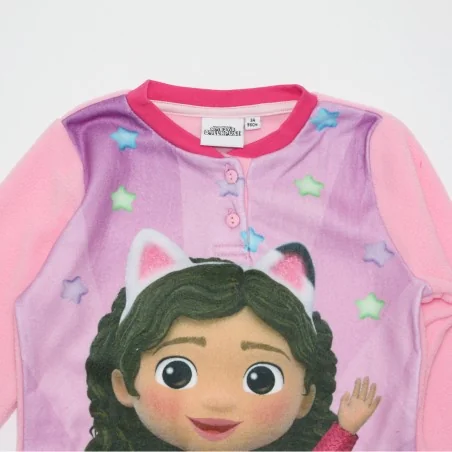 Παιδική Χειμερινή Πιτζάμα Polar Fleece Σε Συσκευασία Δώρου για Κορίτσι Gabby's Dollhouse – Ανοιχτό Ροζ (XH20066 Pink)