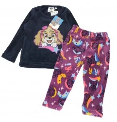 Παιδική Χειμερινή Πιτζάμα Coral Fleece για Κορίτσι PAW Patrol Skye – Σκούρο Μπλε / Μωβ (HW2054 navy) - Χειμωνιάτικες / εποχια...