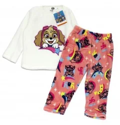 Παιδική Χειμερινή Πιτζάμα Coral Fleece για Κορίτσι PAW Patrol Skye – Λευκό / Σομόν Ροζ(HW2054 white) - Χειμωνιάτικες / εποχια...