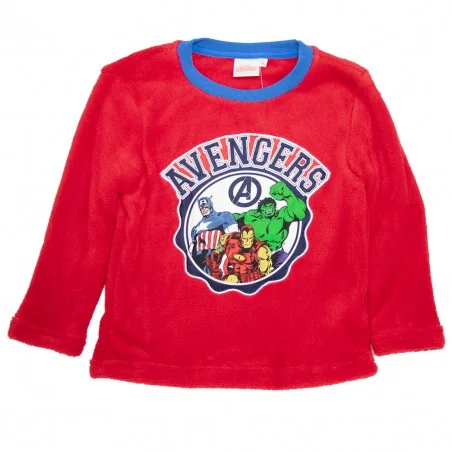 Παιδική Χειμερινή Πιτζάμα Coral Fleece για Αγόρι Marvel Avengers – Κόκκινο / Μπλε (XH20006 RED)