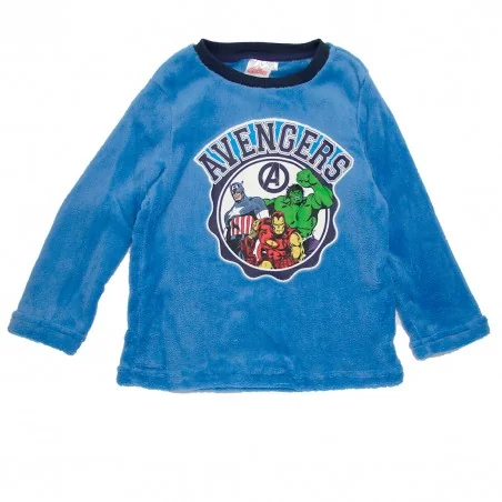 Παιδική Χειμερινή Πιτζάμα Coral Fleece για Αγόρι Marvel Avengers – Μπλε / Σκούρο Μπλε (XH20006 BLUE)