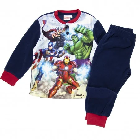 Παιδική Χειμερινή Πιτζάμα Polar Fleece Σε Συσκευασία Δώρου για Αγόρι Marvel Avengers – Σκούρο Μπλε / Κόκκινο (XH20130 NAVY) -...