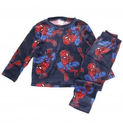 Παιδική Χειμερινή Πιτζάμα Micro-Velvet για Αγόρι Marvel Spider-Man – Σκούρο Μπλε / Κόκκινο (HY20018 NAVY) - Χειμωνιάτικες / ε...
