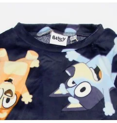 Παιδική Χειμερινή Πιτζάμα Micro-Velvet για Αγόρι Bluey & Bingo – Σκούρο Μπλε (HY20035NAVY) - Χειμωνιάτικες / εποχιακές πιτζάμες