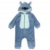 Βρεφική Ολόσωμη Φόρμα Stitch Disney – Ζεστό Φορμάκι με Κουκούλα από Fleece Coral(HY00188) - Φορμάκια χειμωνιάτικα (βελουτέ, f...