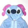 Εφηβική Χειμερινή Ολόσωμη Πιτζάμα Onesie Coral Fleece με Κουκούλα & 3D Αυτιά Disney Lilo & Stitch – Μπλε (XH70544)