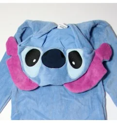 Εφηβική Χειμερινή Ολόσωμη Πιτζάμα Onesie Coral Fleece με Κουκούλα & 3D Αυτιά Disney Lilo & Stitch – Μπλε (XH70544) - Εφηβικές...