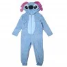 Εφηβική Χειμερινή Ολόσωμη Πιτζάμα Onesie Coral Fleece με Κουκούλα & 3D Αυτιά Disney Lilo & Stitch – Μπλε (XH70544) - Εφηβικές...