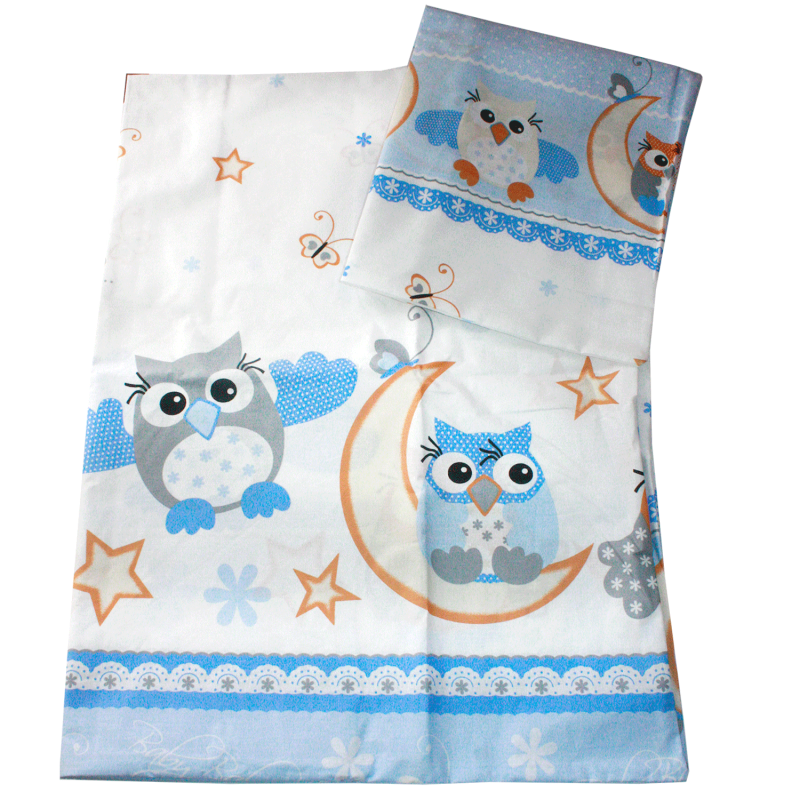 TreleMorele Βρεφικό Σετ Κούνιας Owl Blue (παπλωματοθήκη + μαξιλαροθήκη) (PO/SOW/100) TreleMorele Βρεφικό Σετ Κούνιας Owl Blue (παπλωματοθήκη + μαξιλαροθήκη) (PO/SOW/100)